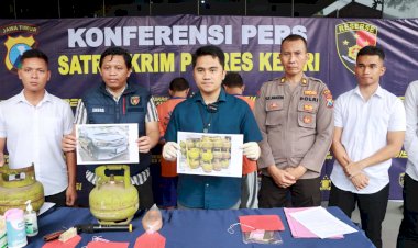 Polres-Kediri-Berhasil-Amankan-Tersangka-Komplotan-Pencuri-Tabung-Gas